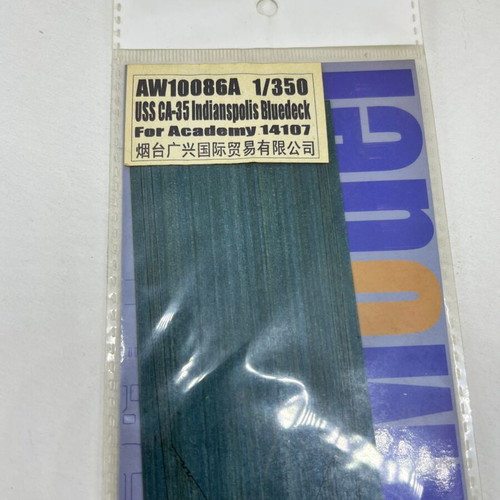 Blue Deck sticker for USS CA-35 Indianapolis Academy model 1/350 new