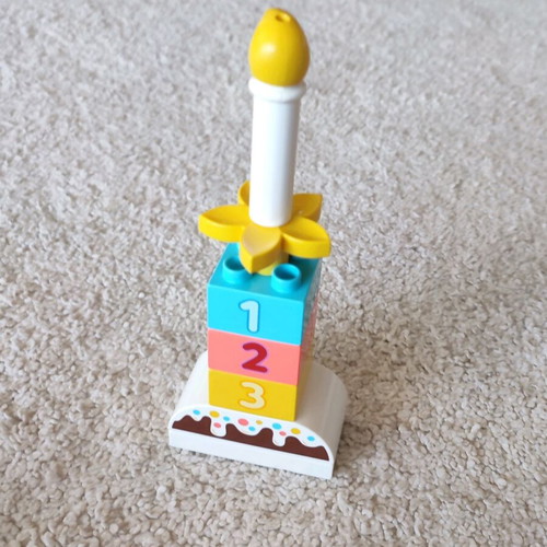 Lego Duplo birthday cake in very good condition for ages 1.5 and up