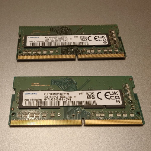 Samsung DDR4 32GB (2 x 16GB) 3200 MHz SODIMM RAM