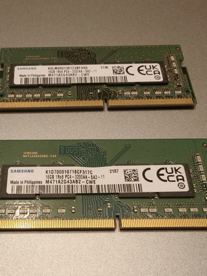 Samsung DDR4 32GB (2 x 16GB) 3200 MHz SODIMM RAM