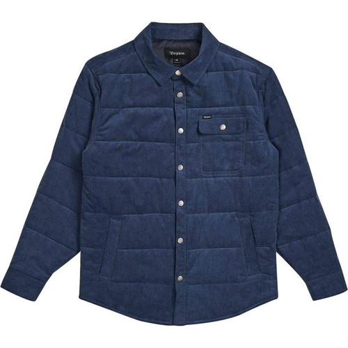 Brixton Cass Cord Puffer Jacket used, men's XL, blue