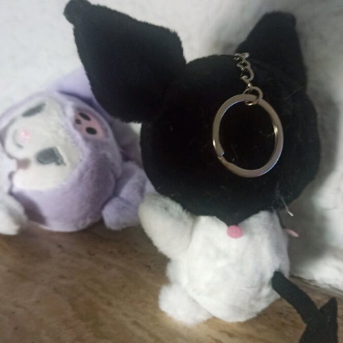 Hello Kitty Plush Keychain new, black