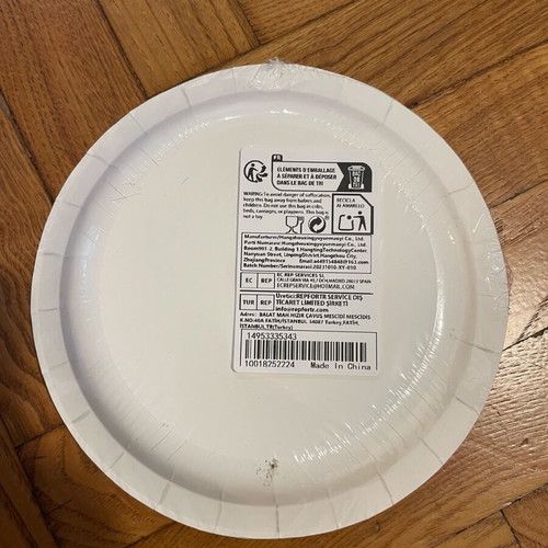 Small paper birthday plates 40 years, pack of 10, new anniversary