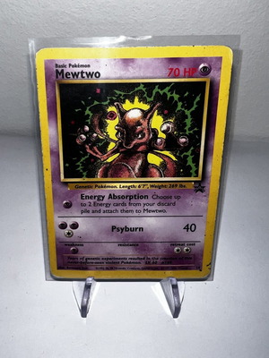 Pokemon Mewtwo #14 WOTC Black Star Promo κάρτα μεταχειρισμένη