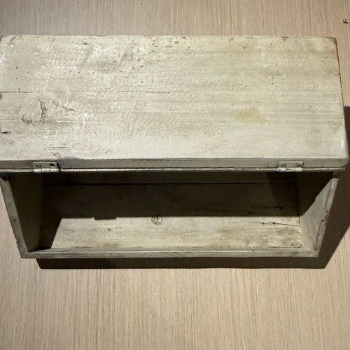 Vintage breadbox wooden used