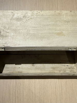 Vintage breadbox wooden used