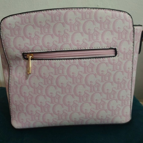 Pink crossbody bag new with gold details