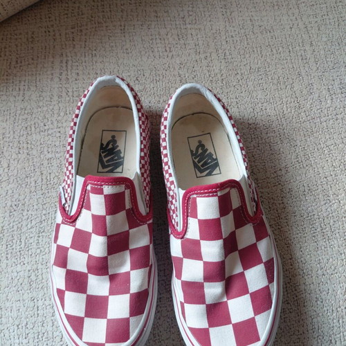 Vans kids shoes like new, size 37, white and red