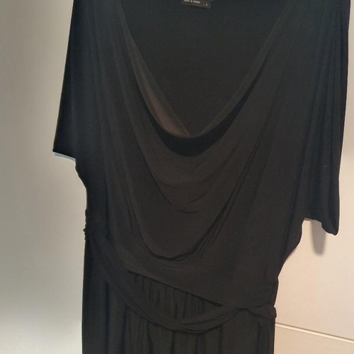 BCBG dress black elastic size Large like new
