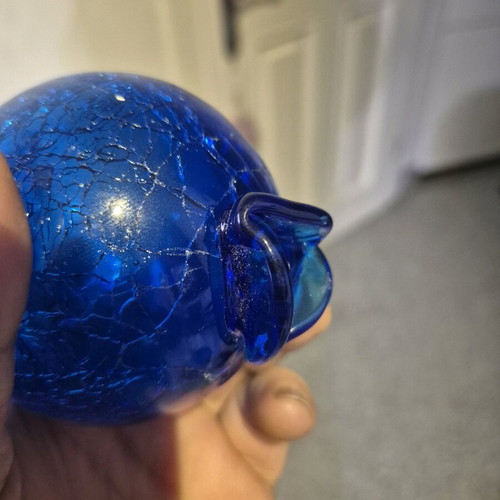 Decorative Crackle Pomegranate like new, symbol of luck and abundance