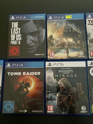 PlayStation 5 & 4 Collection of 7 Games like new
