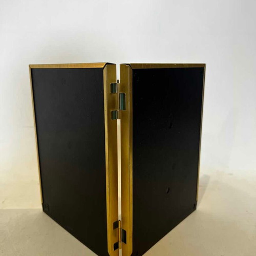Metal photo frame in gold tone 19x14, used