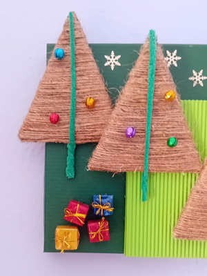 Christmas decorative frame handmade new