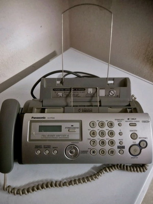 Telephone with fax and printer like new, gray, wired