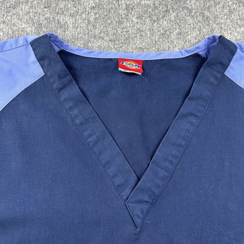 Dickies Scrub Top used, XL, navy blue workwear