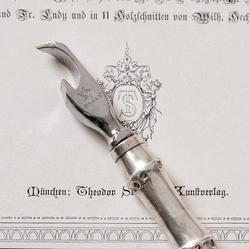 Collectible bottle opener with 925 silver handle used