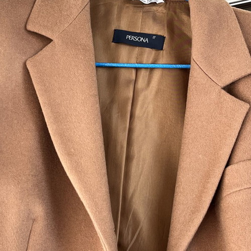 Persona by Marina Rinaldi women's cashmere coat used, brown