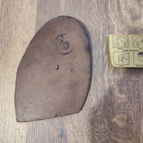 Leather army insole used