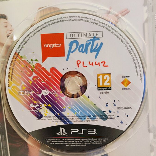 SingStar Ultimate Party PS3 like new