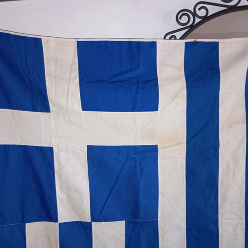 Old Greek flag used 1.32x72