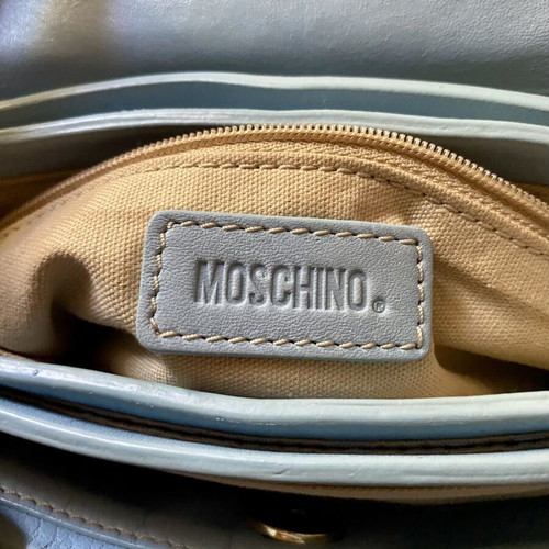 Moschino vintage baby blue handbag