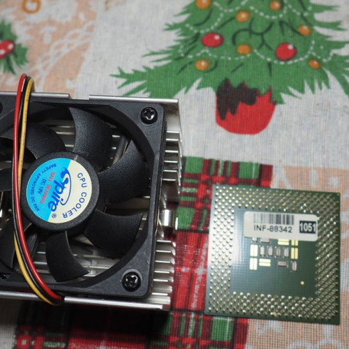 Pentium III with cooler used, retro opportunity