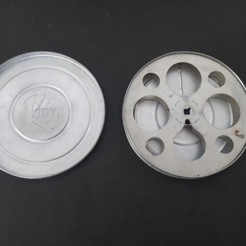 Kodak Kodascope vintage metal film reel and box 1930