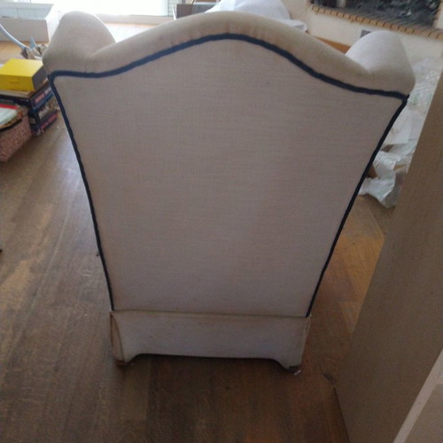 Small armchair used with good frame and cushions condition