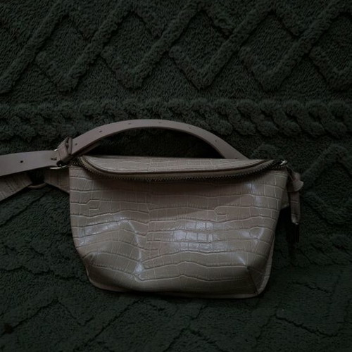 Shoulder banana waist bag new pink