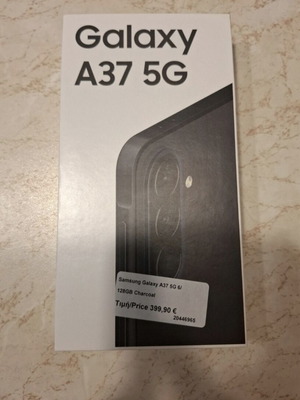 Samsung Galaxy A37 128GB sealed, charcoal