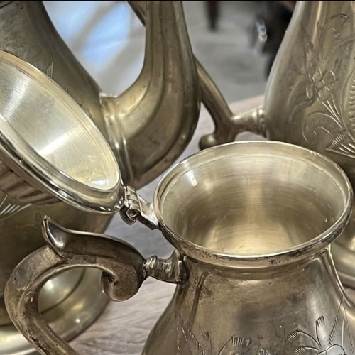Tea set used, 24cm height