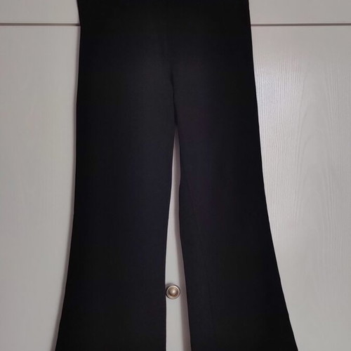 Black flared pants size Small used with zipper and button