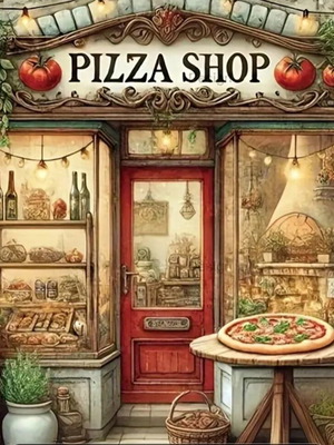 Diamond painting Pizza Shop new creativity set 30×30