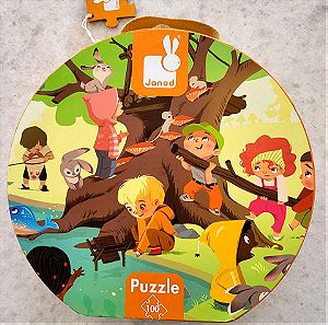 Janod Puzzle/Παζλ 100 κομματια για παιδιά +Αφίσα