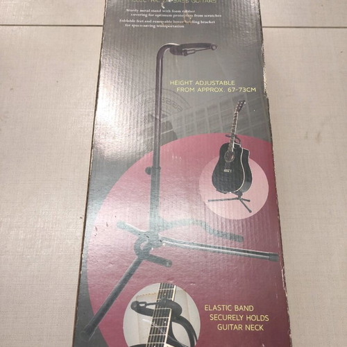 Guitar stand used, sturdy metal with foam rubber cover