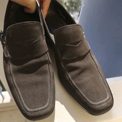 Tod's shoes used men's brown loafers