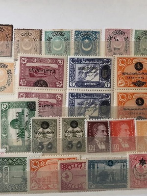 Ottoman and Old Turkish Stamp Collection like new, 70 pieces