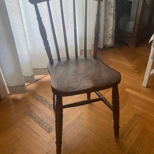 Classic vintage solid wood chair natural shade like new