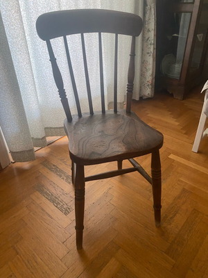 Classic vintage solid wood chair natural shade like new