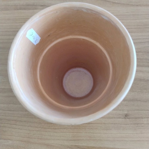 Clay flowerpot planter like new, 13 cm diameter, 16 cm height