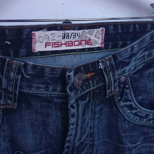 Дънки Fishbone vintage като ново, размер XL, синьо