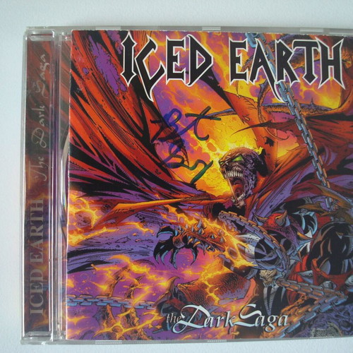 Iced Earth The Dark Saga CD used, rare signed edition