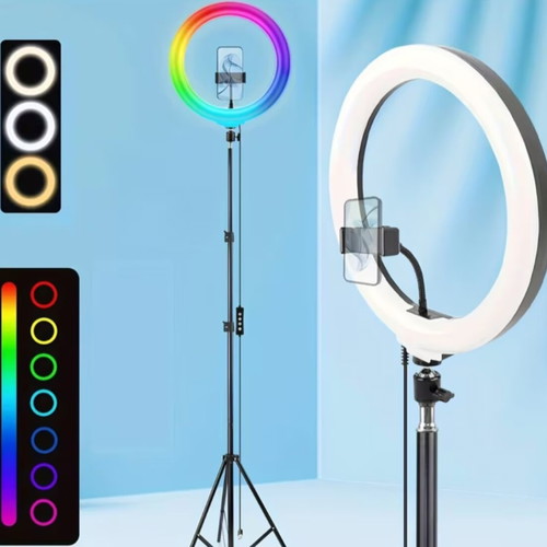 Selfie ring light with USB power