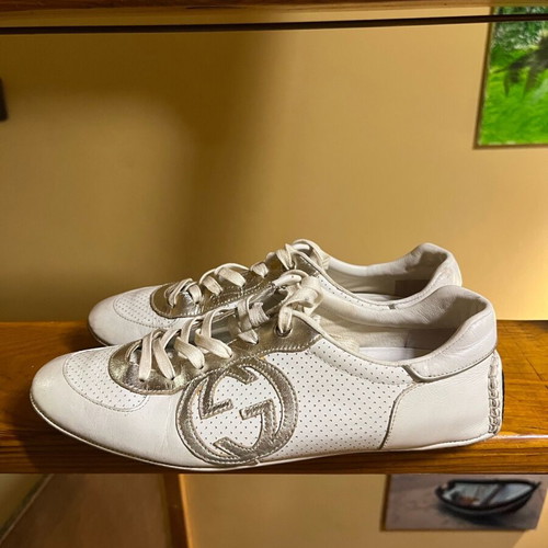 Gucci women's shoes used, white, size 38, genuine leather