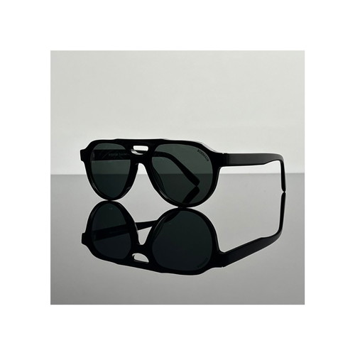 Bormain Manhattan aviator sunglasses new, polarized, black and blue