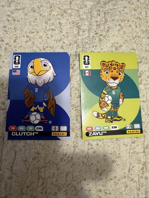 Panini FIFA 365 mascots set CLUTCH & ZAYU new