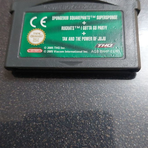 GBA 2 Games In 1 SpongeBob SuperSponge and Revenge of the Flying Dutchman used