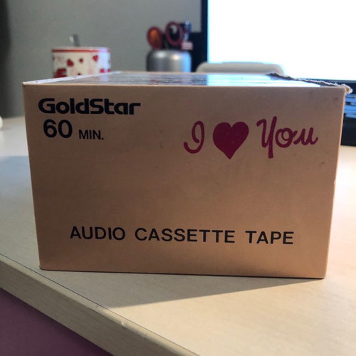 Goldstar I Love You Heart 60 audio cassettes, pack of 10, new