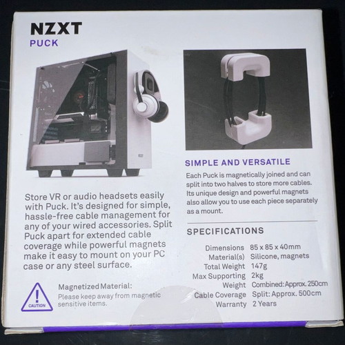 NZXT Puck white headphone stand new