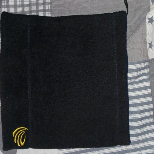 Winter neck warmer like new, dark blue and black